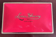 Louis Sherry Metal Chocolate Candy Tin Vreeland Red Collectible Box EMPTY