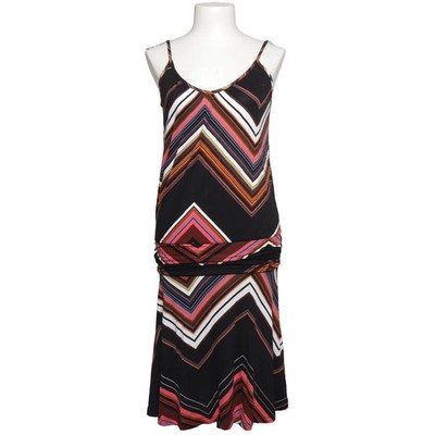 Lascana, Kleid, Größe: 38, Schwarz/Mehrfarbig, Viskose, Chevron, Damen #5ep