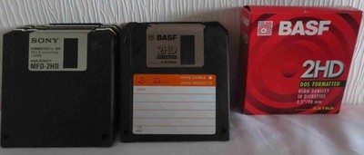 21 Computer Disketten MFD 2HD Sony & BASF  x 3,5'' gebraucht