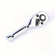 Chrome Ratchet Wrench Set - 14 38 12 Drive For Auto General Repairs