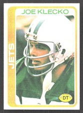F543 - 1978 Topps - Joe Klecko #287 - RC - New York Jets - Defensive Tackle