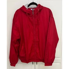 Augusta Sportswear Hooded Taffeta Jacket #3280 Fleece Lined Size L NWT