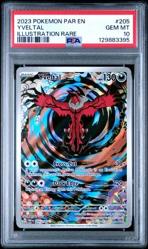 2023 Pokemon Paradox Rift Yveltal 205/182 PSA 10