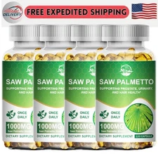 Saw Palmetto Capsule Extract 1000mg Prostate Supplement Urinary Health Pills Cap