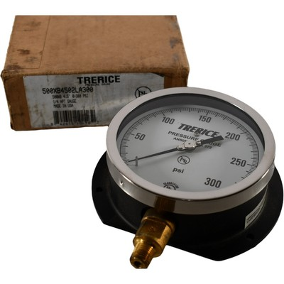 #ad #ad NEW Trerice 500XB4502LA300 500X Industrial Pressure Gauge 0 to 300 psi Pressure $44.99