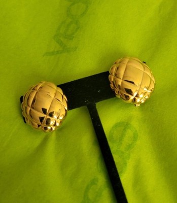 Vintage Napier Gold Tone Clip On Earrings
