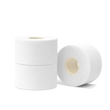 White Athletic Tape for Sports Joint Support Zinc Oxide Cotton Rolls 3 Pk