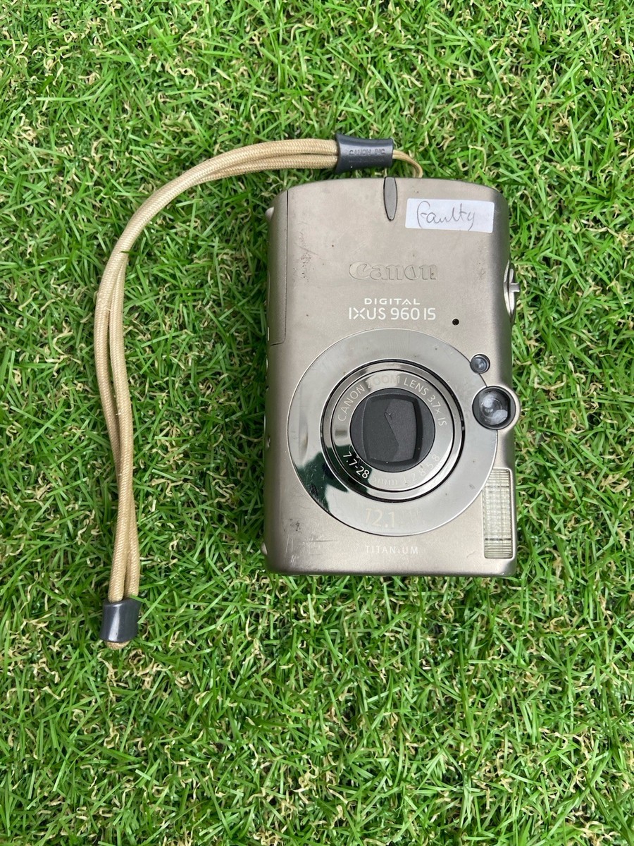 Canon Digital Camera Retro IXUS 960 IS FAULTY (A277)