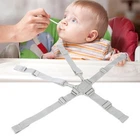 Gray High Chair Straps Adjustable 5 Point Harness Baby Safety Strap Belt Wit XO