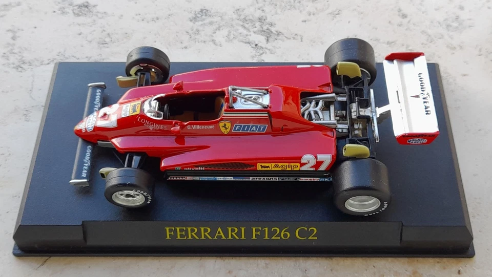 🔹🔹🔹 FERRARI 126 C2 VILLENEUVE 1982 1:43 COLLEZIONE FERRARI F1 MODELLINO🔹🔹🔹 - Immagine 3 di 3