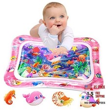 Pink Baby Water Play Mat - Tummy Time Mat for Infants Toddlers - Premium
