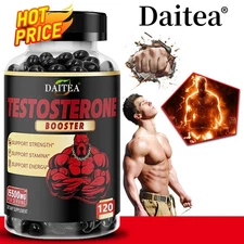 Testosterone Booster Capsules - 10 Benefits - 15500mg - Boost Endurance +3 pack