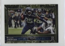 2015 Topps Chrome Mini STS Camo Refractor 10/99 Richard Sherman #9 12xq