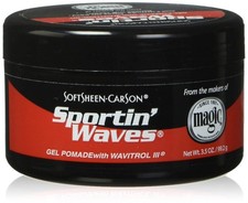 Soft Sheen Sportin Waves 3.5 Ounce Gel Pomade/Wavitrol Jar 103ml  NEW