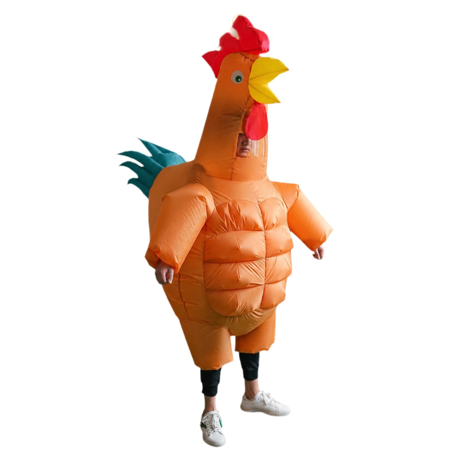 Disfraz de Pollo Inflable Disfraz de Pollo Inflable Ligero para Carnaval, Cosplay