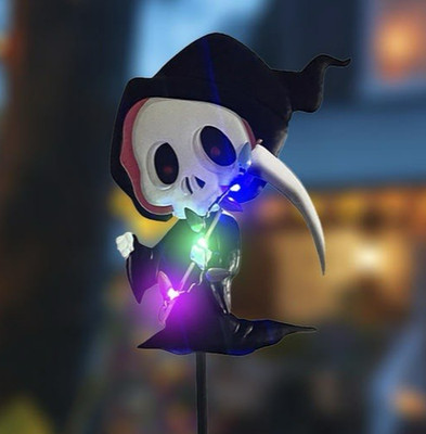 Reaper Solar Yard Stake Light Outdoor Halloween & Fall Seasonal Decor