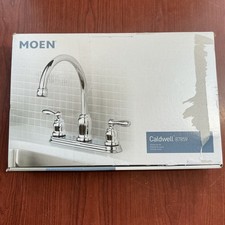 NEW Moen 87859 Caldwell Polished Chrome 2-Handle Bathroom Faucet in Chrome B37