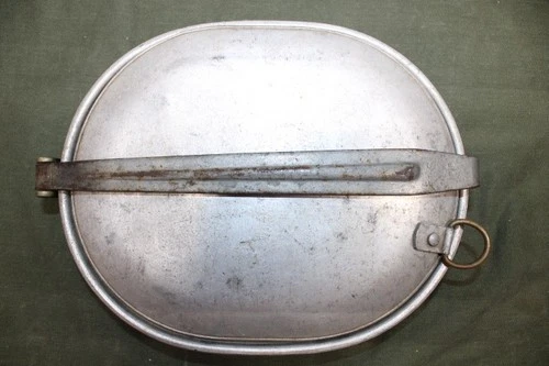 US Military Issue Army 1918 WW1 Metal Mess Kit Meat Can Dated 1918 Vintage JM19
