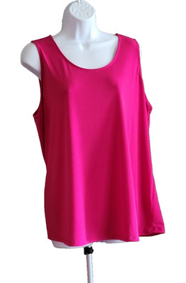 SUSAN GRAVER Size 3X  Liquid Knit Scoop neck Tank  Top