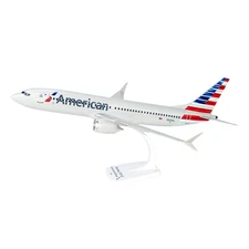 Flight Miniatures American (13-Cur) 737-MAX8 1:100 Scale Model Airplane