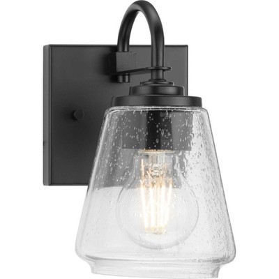 Progress Lighting P300472 Martenne 9'' Tall Bathroom Sconce - Black