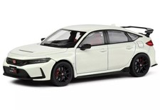 Solido 1/43 Honda Civic Type R 2022 White Diecast Mini Car Model S4314302