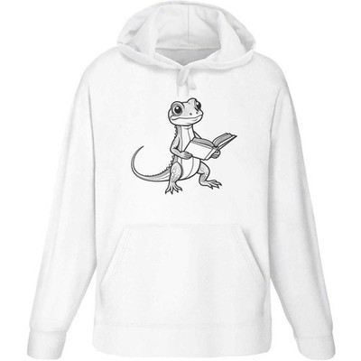 Hoodie / Kapuzenpullover ''Eidechse Lesebuch'' für Erwachsene (HO063318)