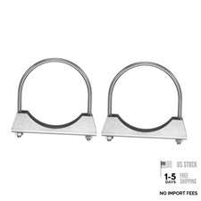 2pcs U Bolt Muffler Exhaust Clamp/4.02" 304 Stainless Steel U-Bolt 102mm