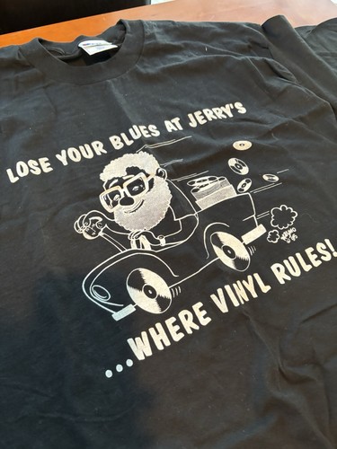 Camiseta De Colección Lose Your Blues Where Vinyl Rules Jerry’s Records Pittsburgh 2XL - Imagen 2 de 3