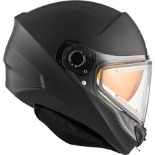 CKX Contact Full Face Snowmobile Helmet Solid Electric Shield Matte Black