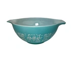 Vintage Pyrex #442 Amish Butterprint Turquoise Cinderella 1-1/2 Qt Mixing Bowl