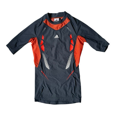 adidas ClimaCool Compression Top 3/4 Sleeve Grey Orange M