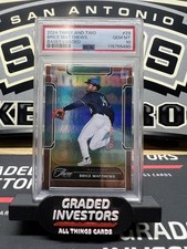 2024 Panini Three and Two - Brice Matthews #29 Bases Loaded /3 (RC) PSA 10