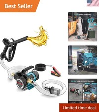 Diesel Transfer Pump 12V: 13 GPM Electric Fuel Transfer Pump Kit with Nozzle ...