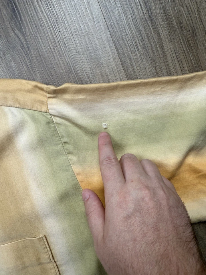 Camisa Rockabilly Rockabilly de algodón grande con cuello bucle a rayas vintage de los años 60 Foto 4 de 4