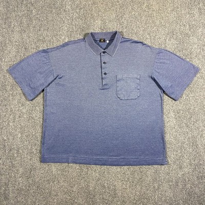 Solemare Maus & Hoffman Pocket Polo Shirt Adult Large? Gradient Blue Italy Made