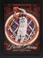 2020-21 Panini NBA Hoops Prime Twine Hyper Red 18/99 Donovan Mitchell #21 00am