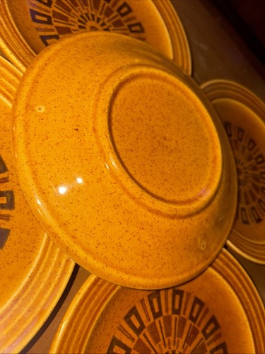 Set of 5 Acapulco, Countrystone, 7.25”Side Plates, Retro Starburst, Made In USA - Picture 8 of 11