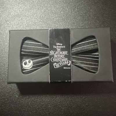 Disney The Nightmare Before Christmas Jack Skellington Striped Men's Bow Tie