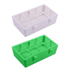 Birds Dispenser for Cage Canary Finch Parakeet with 8-grid Cover