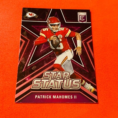 Patrick Mahomes II .. PINK STAR STATUS .. Kansas City Chiefs .. 2023 Elite INSER