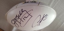Jim Kelly Ladainian Tomlinson Signed Full Size Football Jsa Coa Bills Chargers Jim Kelly Ladainian Tomlinson Signed Full Size Football Jsa Coa Bills Chargers