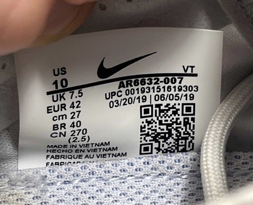 Nike Air VaporMax 2019 Grey Pink Wmns Women’s Size 10 Sneakers AR6632-007 - Picture 7 of 8