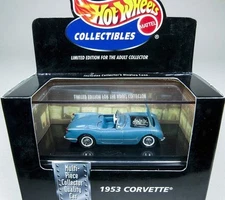 Hot Wheels, 1953 CHEVROLET CORVETTE, Blue, America's 1st Sports Car! NEW in Box!