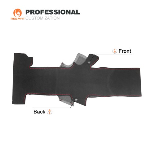 Custom Black Suede Car Steering Wheel Cover for Infiniti G25 G35 G37 QX50 EX35 - Picture 8 of 11