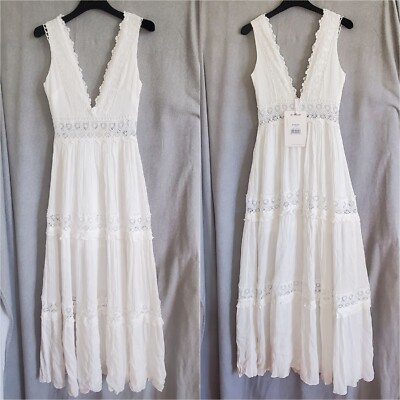 NWT Here Comes The Sun White Fairy Cottage Core Dress Prom Wedding Australia 