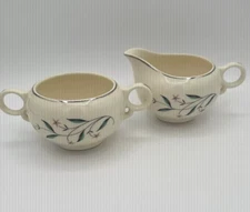 VTG Starflower by Princess-Empcraft  Lady Empire USA Sugar Bowl And Creamer