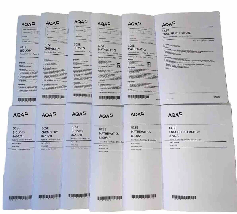 Boost GCSE Exam Success Past Paper Exams All Subjects AQA Papers & Answers - Image 2 of 2