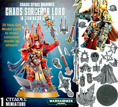 CHAOS TERMINATOR SORCEROR~LORD SPACE MARINES Custom~Games Workshop WARHAMMER 40K