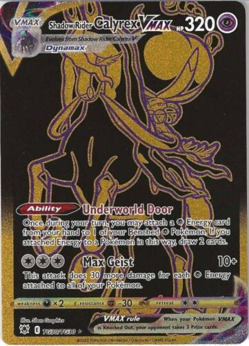 2022 Pokémon S&S Astral Radiance  #TG30  Rare Secret - SHADOW RIDER CALYREX VMAX - Picture 1 of 2